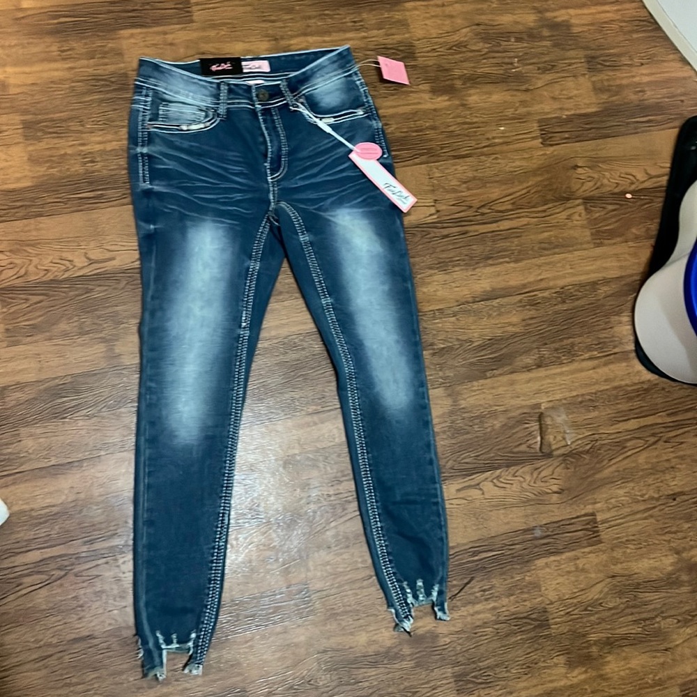 True Luck Mid rise skinny jeans. They are brand new with tags. Super cute jeans